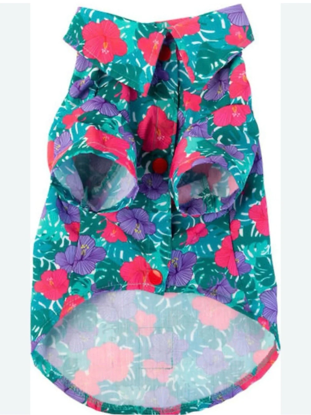 Hawaiian shirt tropical Floral Small dog medium